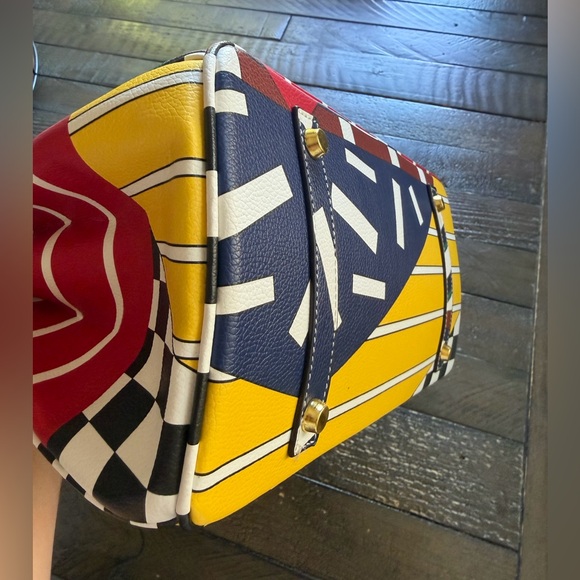 Colorful Geometric Women's Handbag, New - Picture 14 of 16